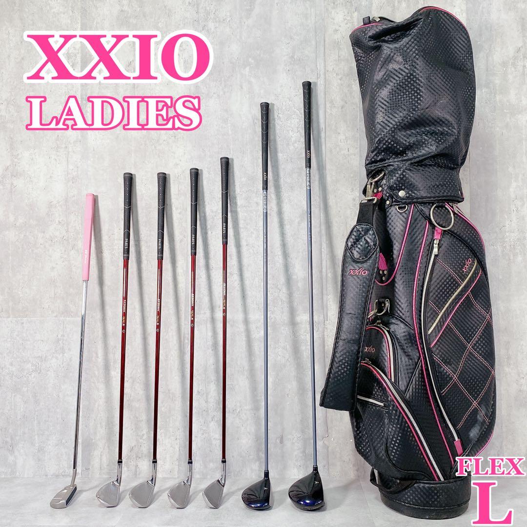 V826 XXIO 他 ゴルフクラブ レディース セット 黒 キャディバッグ