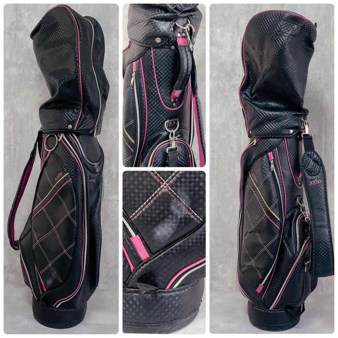 V826 XXIO 他 ゴルフクラブ レディース セット 黒 キャディバッグ