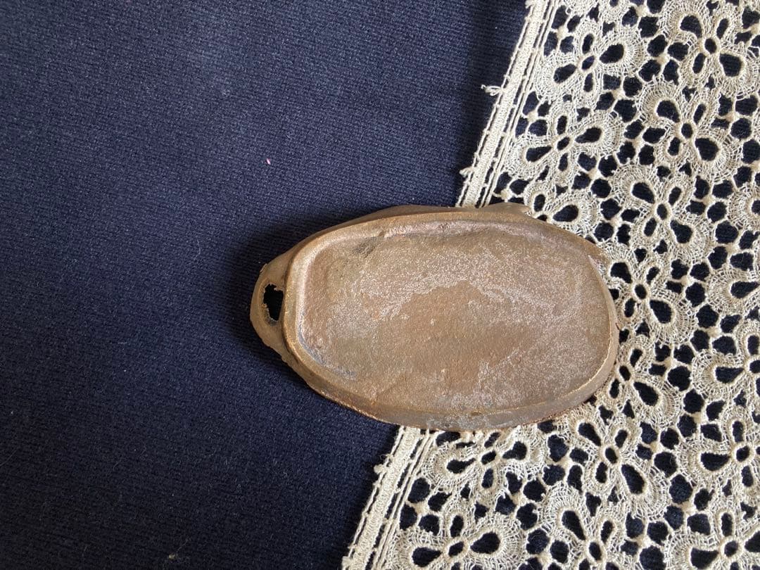 すずらんのモチーフ ブロンズ製ビィドポッシュ フランス アンティーク