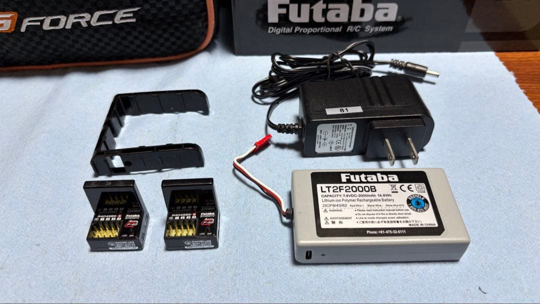 Futaba 10PX ダブルレシーバー プロポバッグ付き