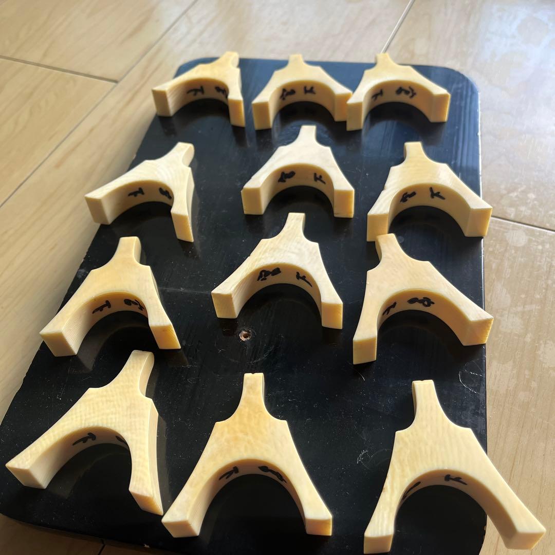 極上　三線　琴柱 筝柱　天然素材 12個セット 和楽器　御琴　和琴 御箏琴柱