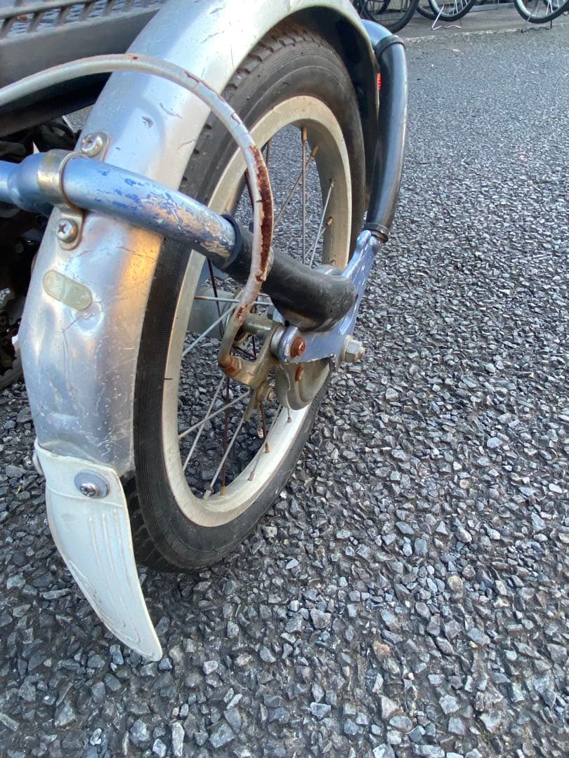 ブリヂストン充電　電動アシスタワゴン三輪車 ブルー