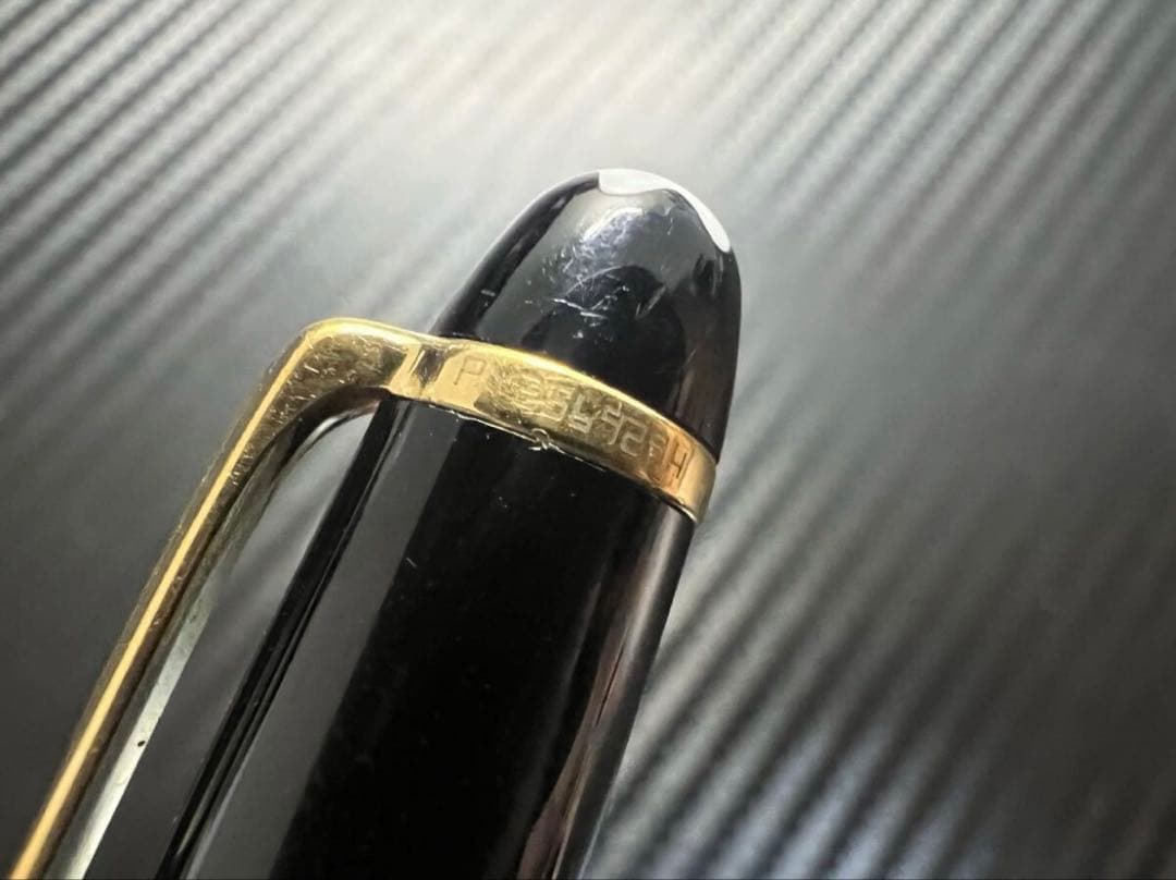 モンブラン 144 万年筆 M 中字 中白 ブラック 14金ニブ 後期モデル