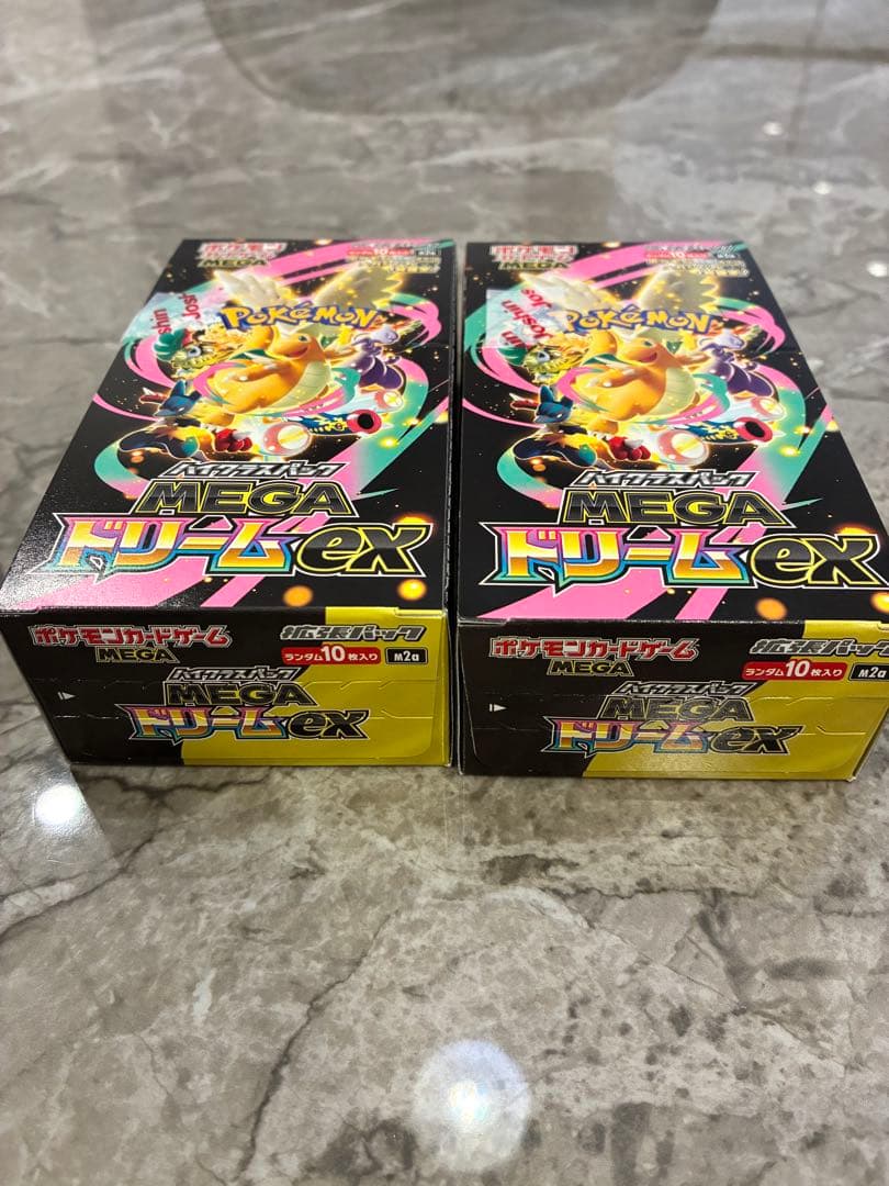 シュリンクなし　ポケモンカード MEGAドリームEX 2箱