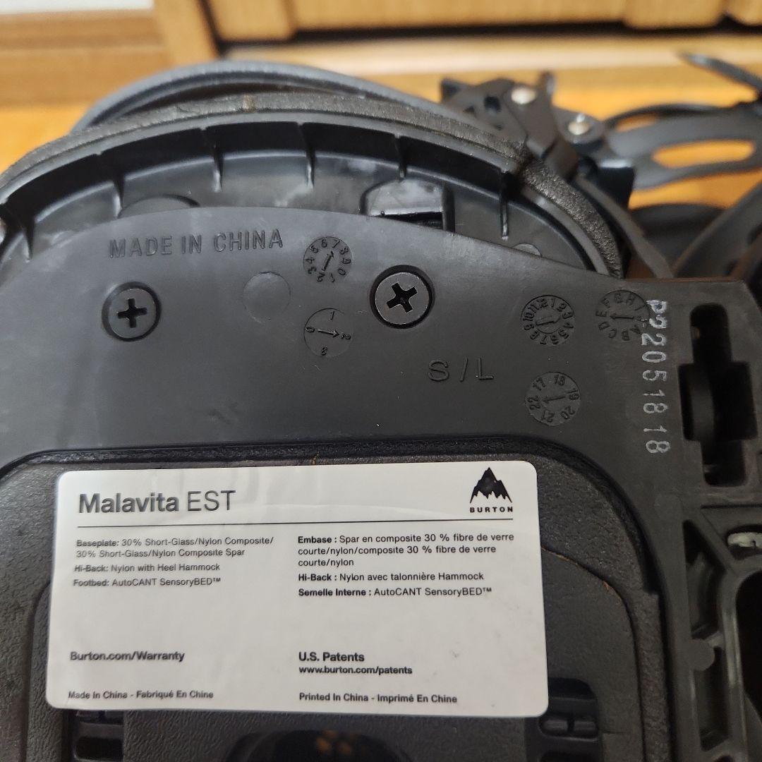 バートン.Malavita.ESTバインディング.22~23年モデル.Sサイズ