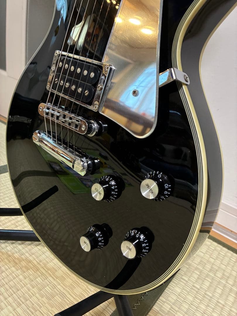 レスポールスタイル エレキギター ブラック フェルナンデスbruny