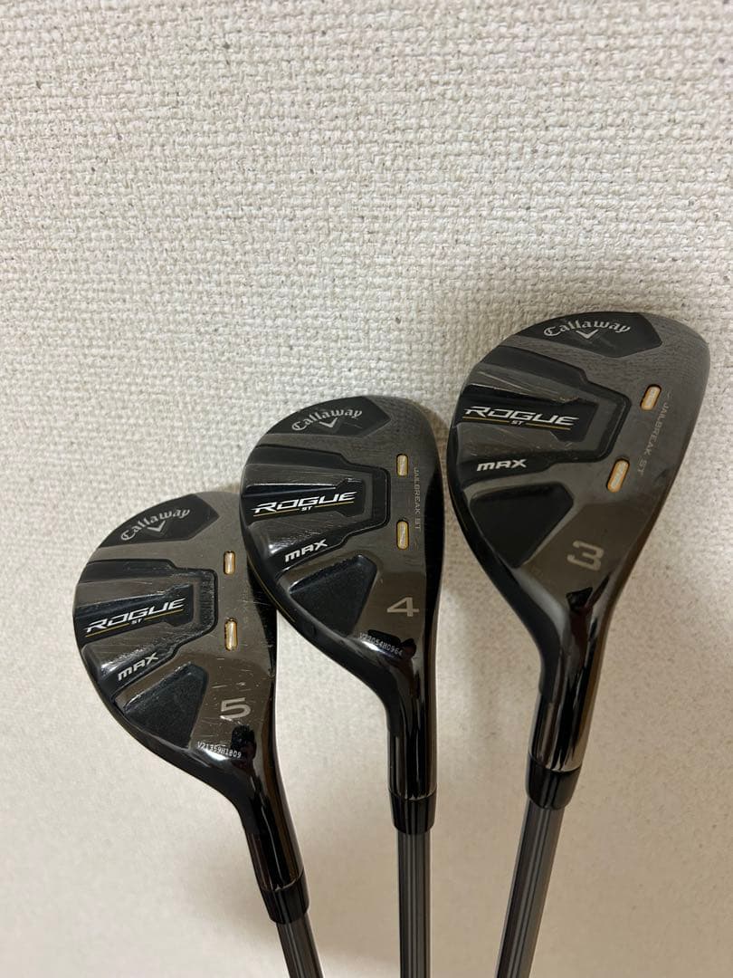 Callaway Rogue ST MAX ユーティリティ 3本セット　ローグ