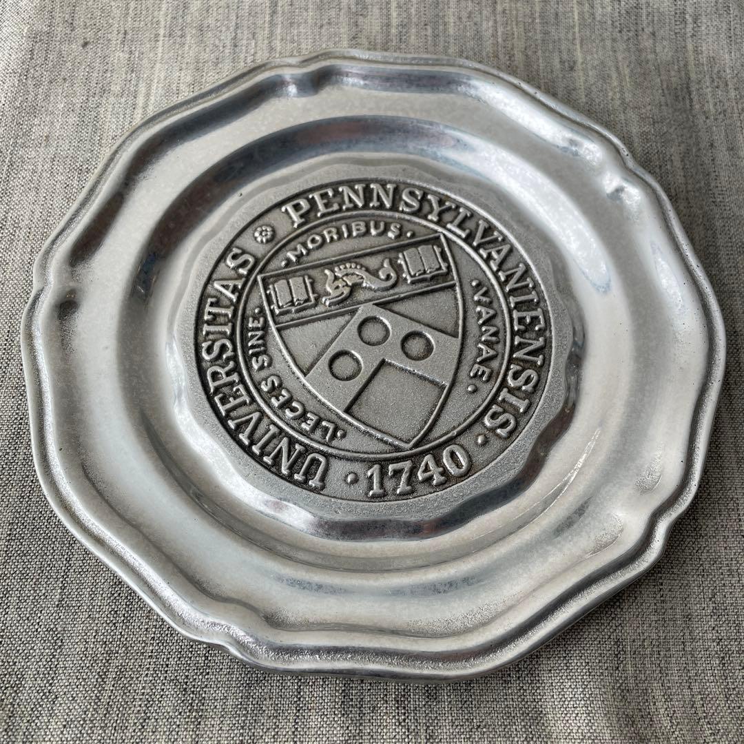 花リム　ペンシルベニア大学 校章 エンブレム ピューター　made in USA