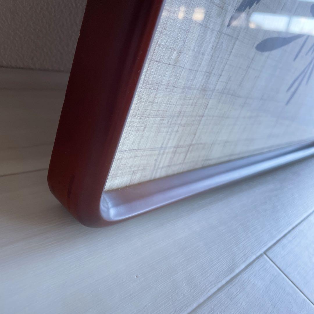 琉球紅型 びんがた 額入り 花籠と燕 沖縄 染物 インテリア