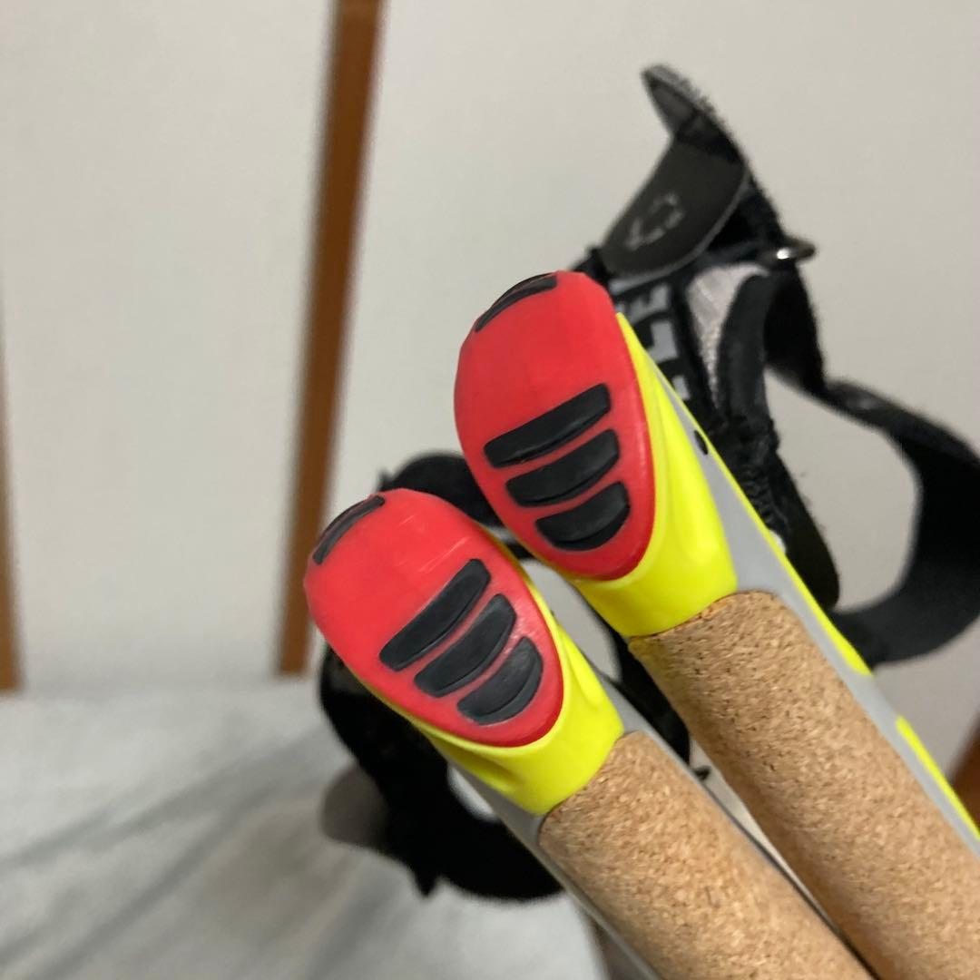 美品　LEKIノルディックウォーキングポールスピン シャークスピードロック