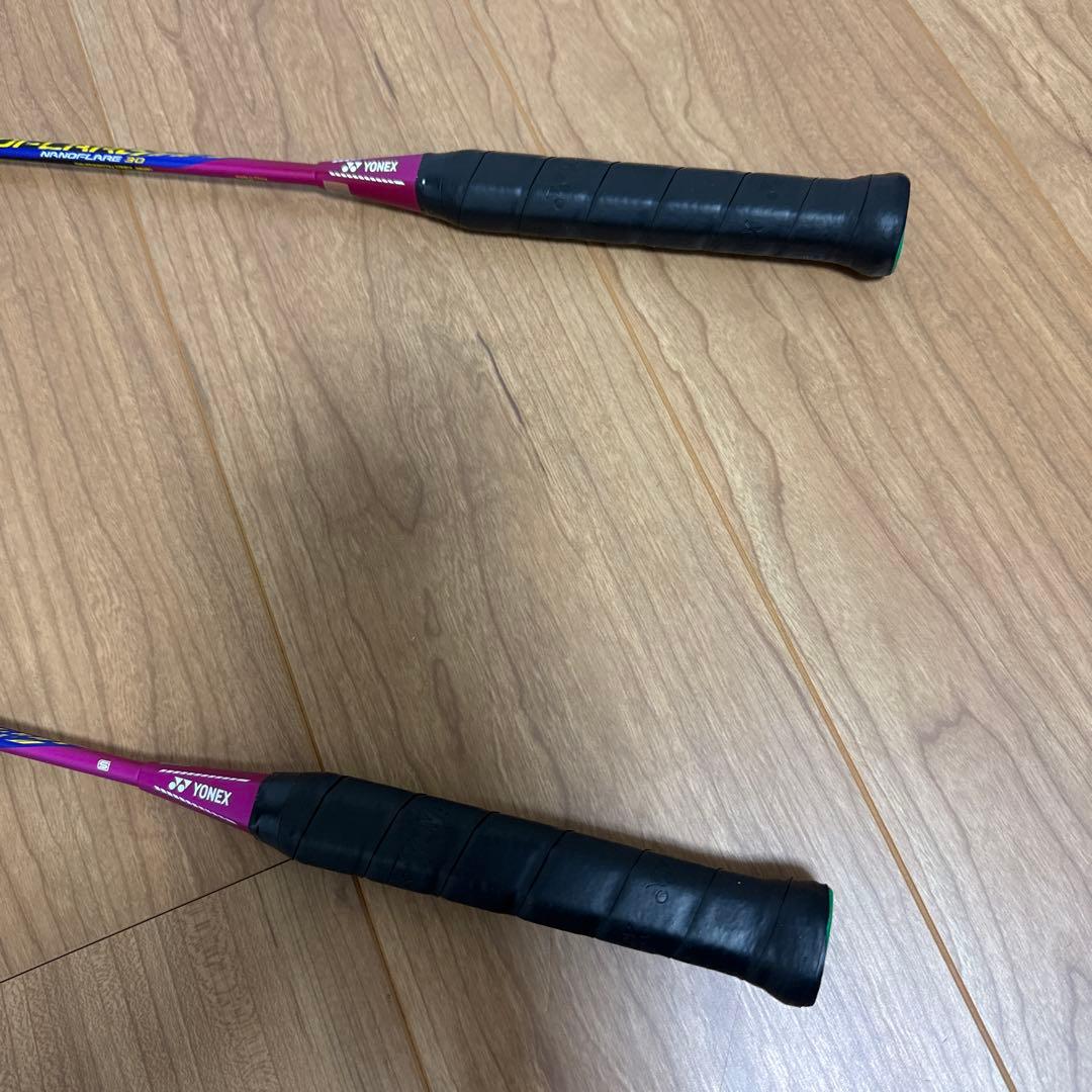 ヨネックス　バトミントン　ラケット　ナノフレア 2点セット　シャトル　ケース付
