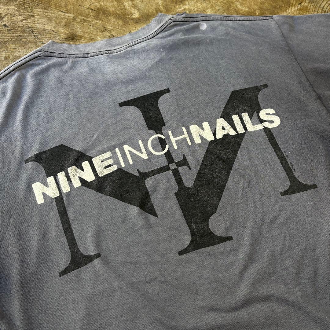 90s NINE INCH NAILS バンドT USA XL フェード NIN