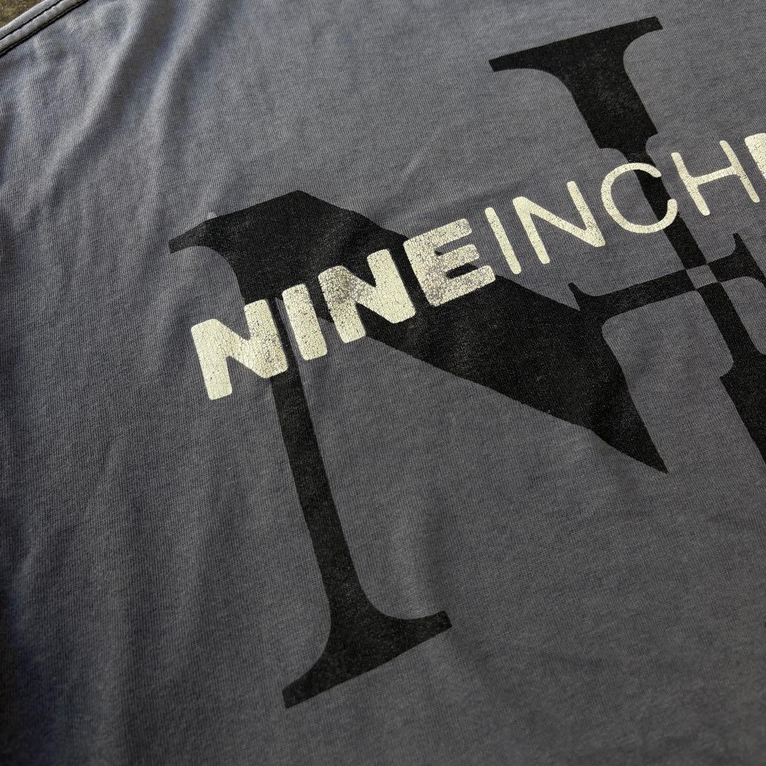 90s NINE INCH NAILS バンドT USA XL フェード NIN