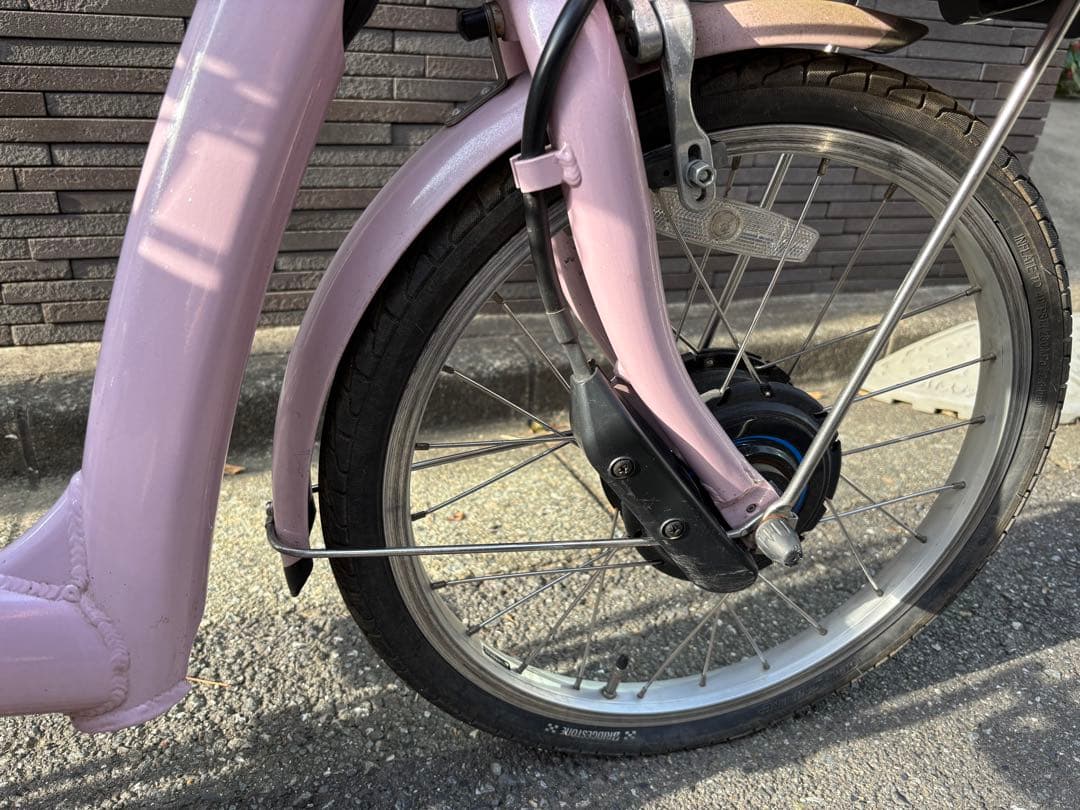ブリヂストン電動アシスト自転車 ピンク