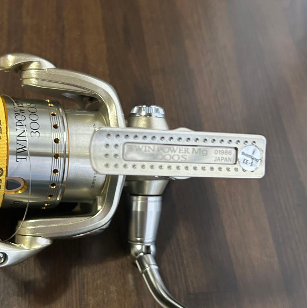 極美品！シマノ　ツインパワー Mg 3000S 夢屋ハンドル付き