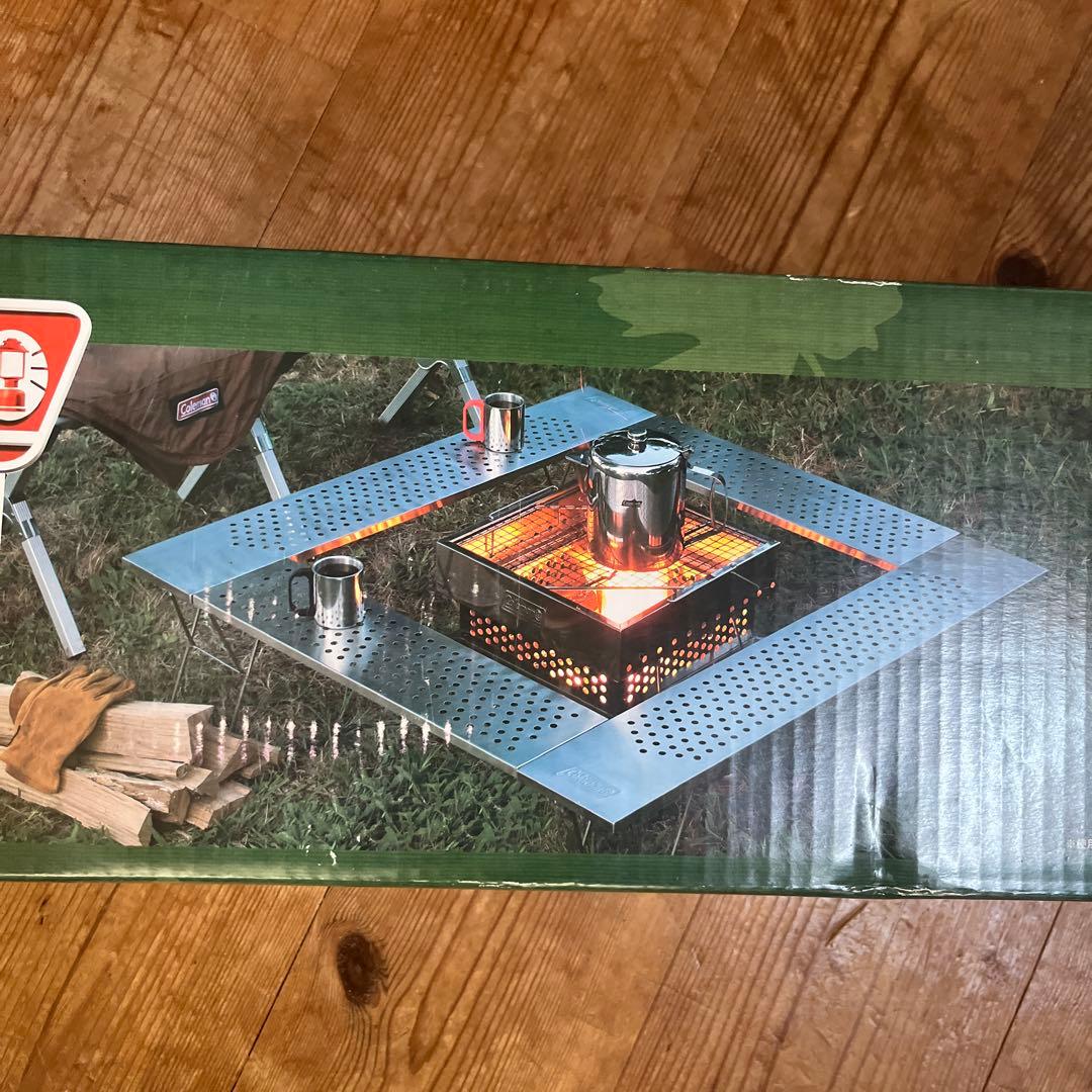 新品　未使用　コールマン　焚き火台テーブル　ステンレス