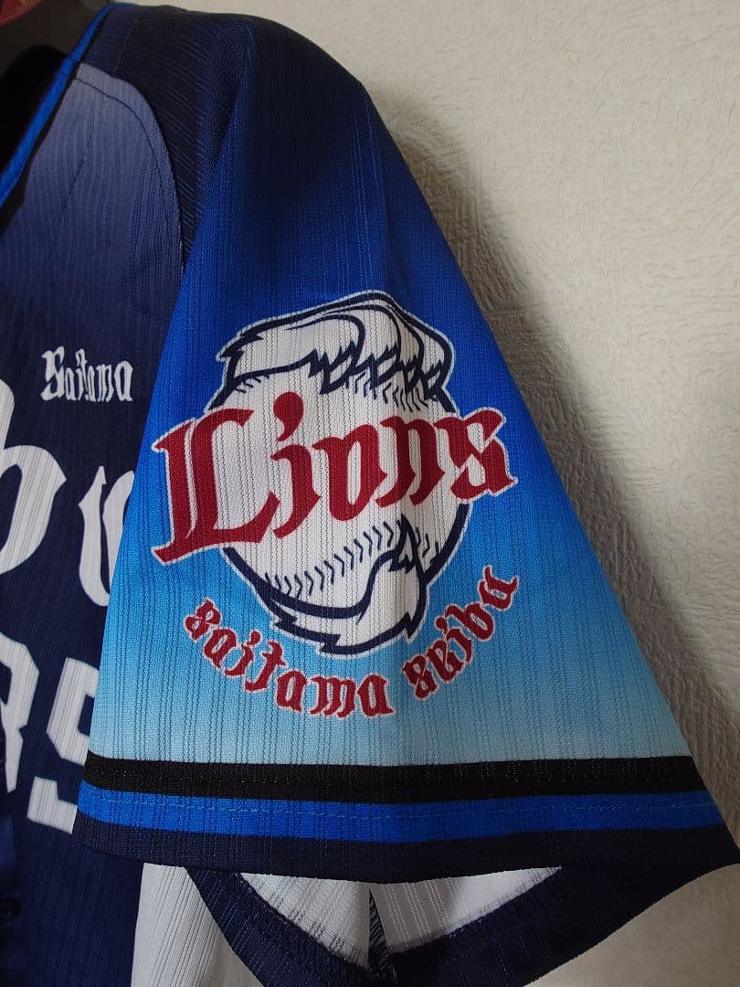 埼玉西武ライオンズ 若林楽人 ビジター ユニフォーム M サード プロ野球