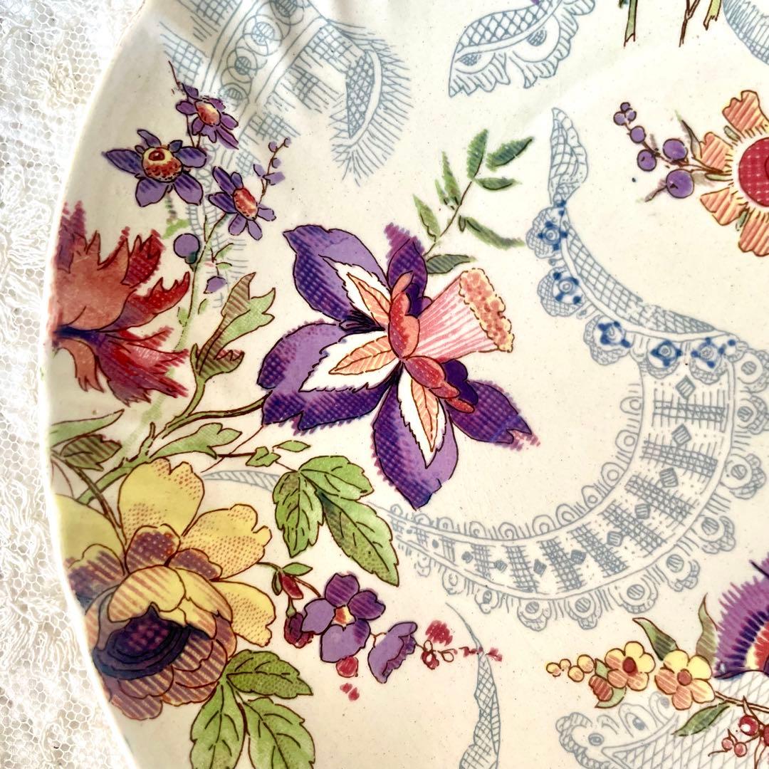 【レア】サルグミンヌ ラヴァリエール21cmデザートプレートフランスアンティーク