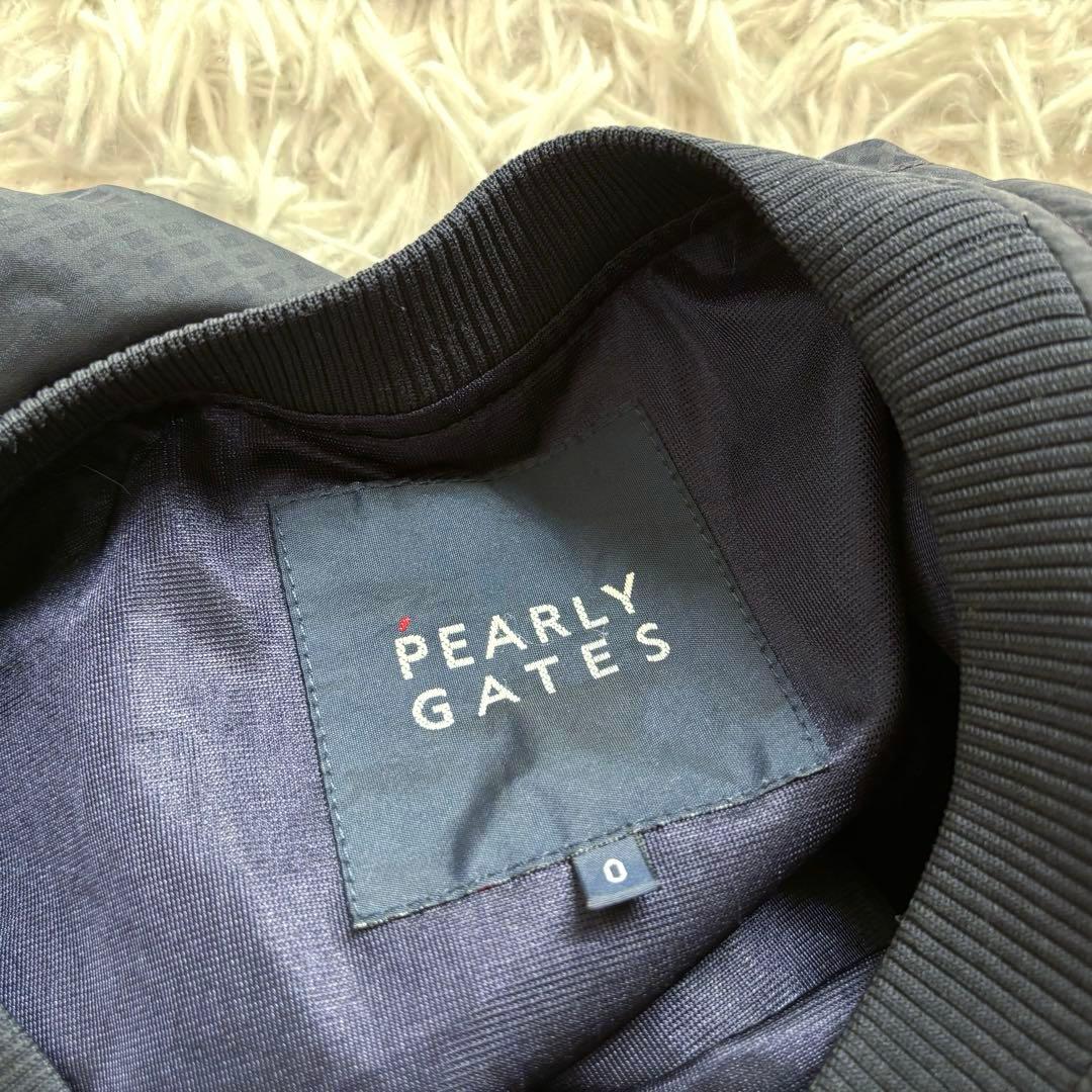 パーリーゲイツ ツインスニード ボックス ボーダー 千鳥 蓄熱 ブルゾン