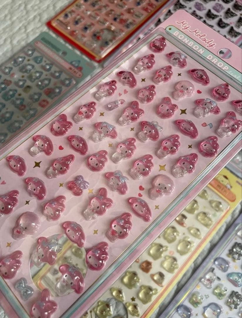 サンリオボンボンドロップシールミニ　8枚　コンプリート　正規品　クロミボンドロ