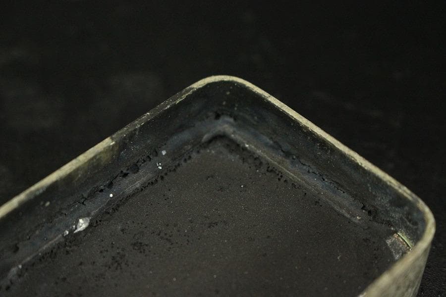 中国美術 古錫 刻 古城眺馬上人物紋 題詞 蓋物 文房四宝(HA433)