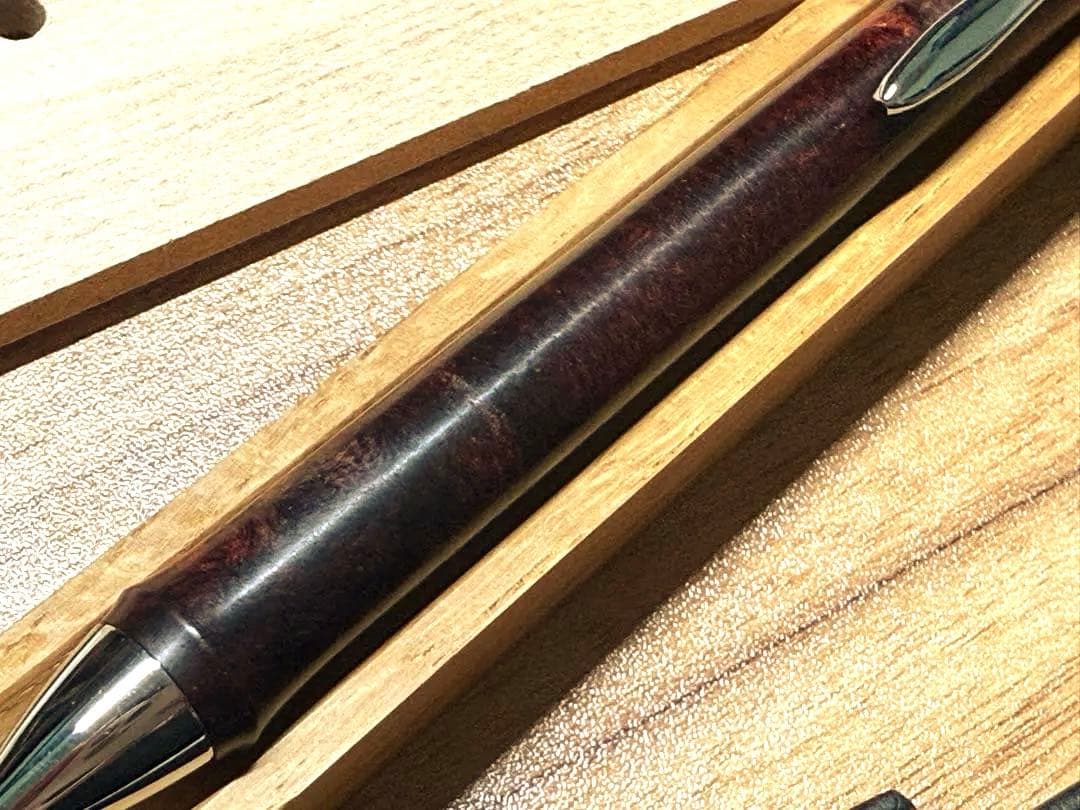 こぶた工房　サイアミーズローズウッド　変わり杢　シャープペンシル