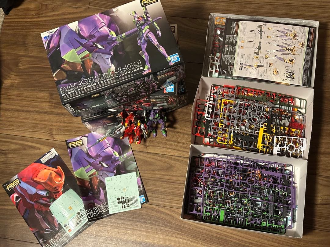 かしすさ RGエヴァンゲリオン3体セット初号機、弐号機、零号機