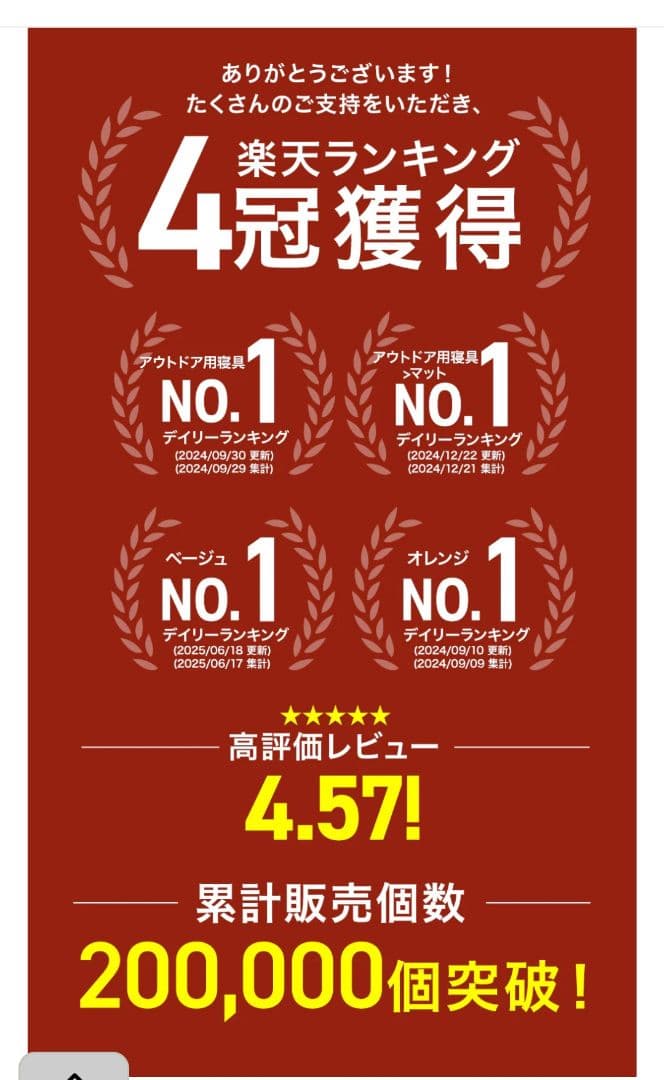 美品　WAQ ワック　インフレータブルマット 8cm ブラック　2個セット