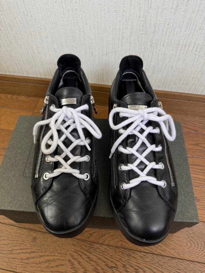 シューズ(男性用) MARK&LONA ENCORE ZIP LOW CUT SNEAKER