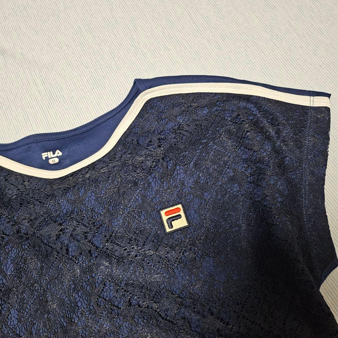 フィラ　レースのセットアップ　ネイビー