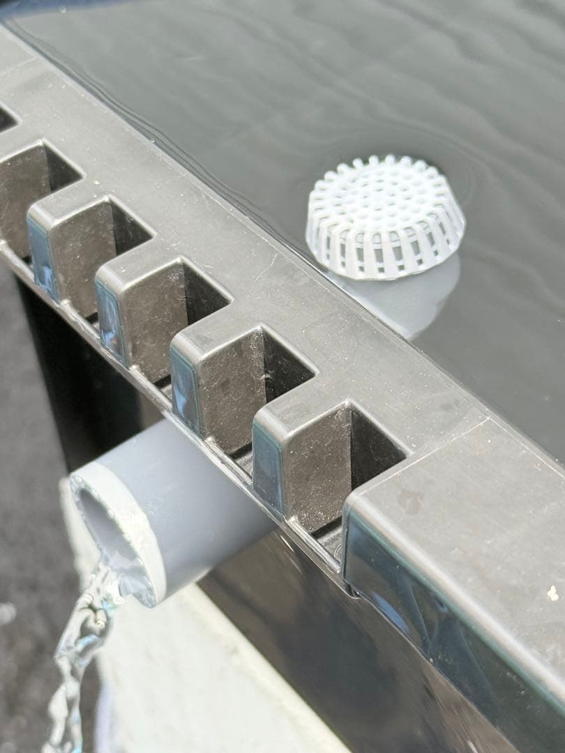 メダカ容器オーバーフロー水槽トロ舟80L 4個セットプラ舟 NVボックス メダカ