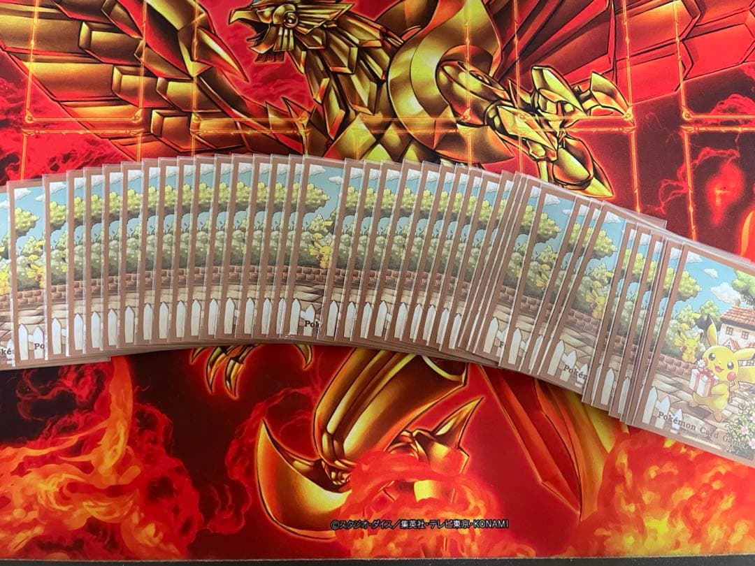 赤白サムライ構築済みデッキ スリーブ2重付き