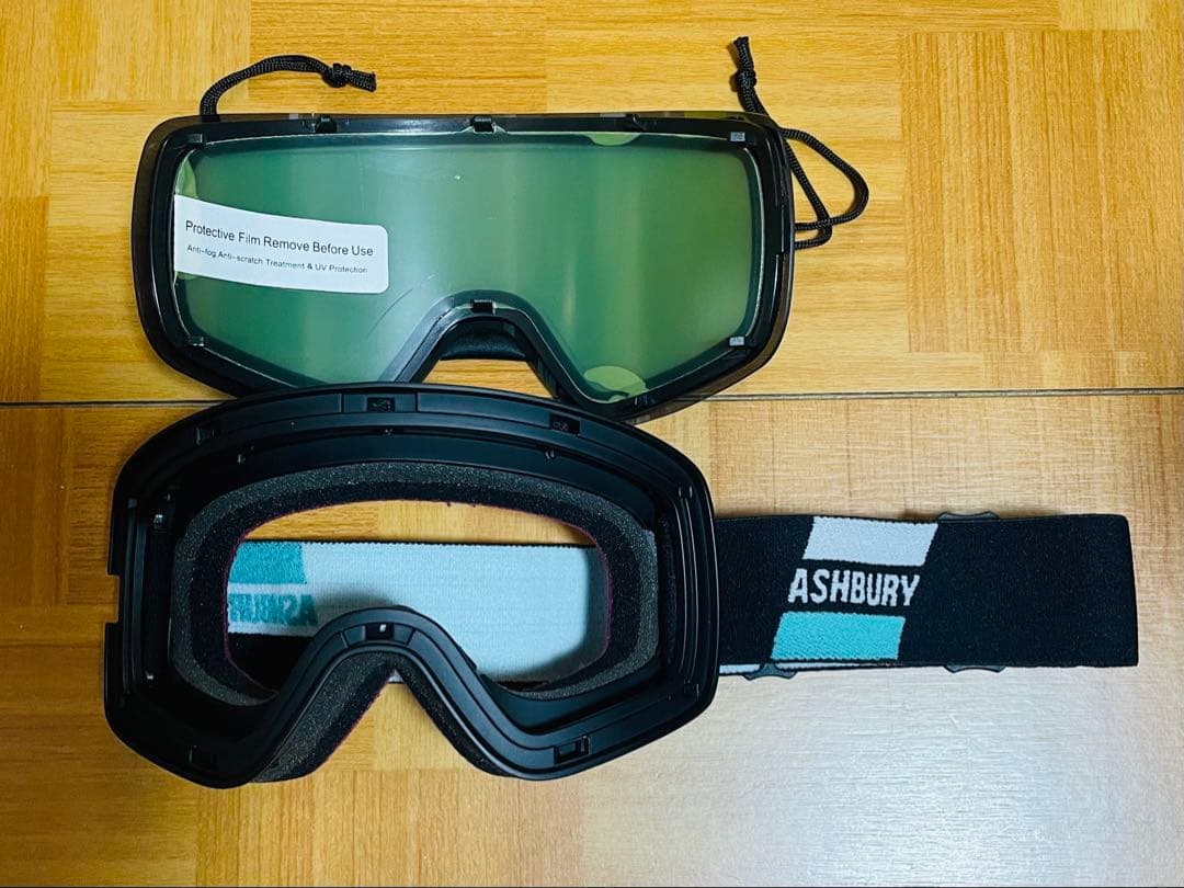 新品未使用ASHBURY SONIC MERLINグリーンミラー スペアレンズ付