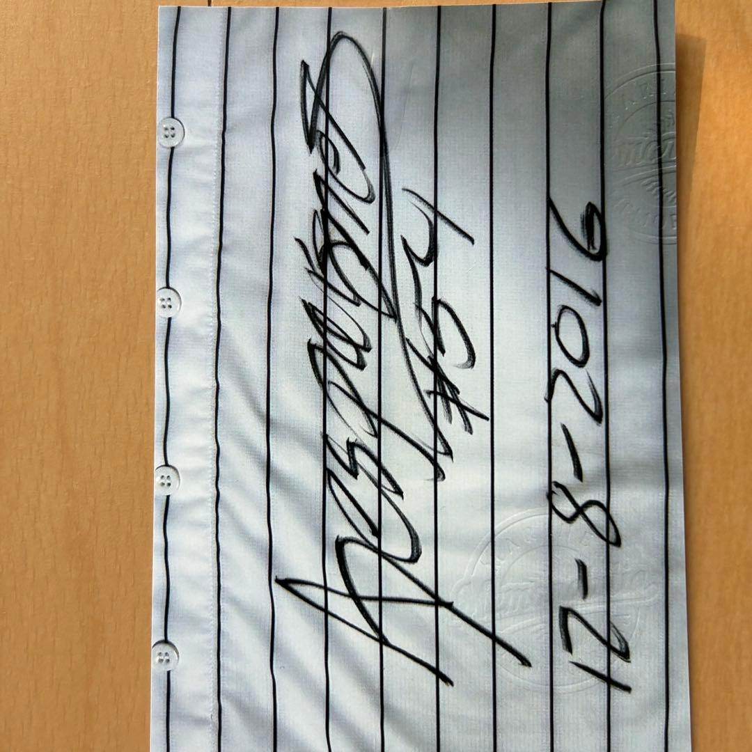 デスパイネ 実使用ユニ 2016 SB戦 ヒロイン 直筆サイン 土汚れ有 証付