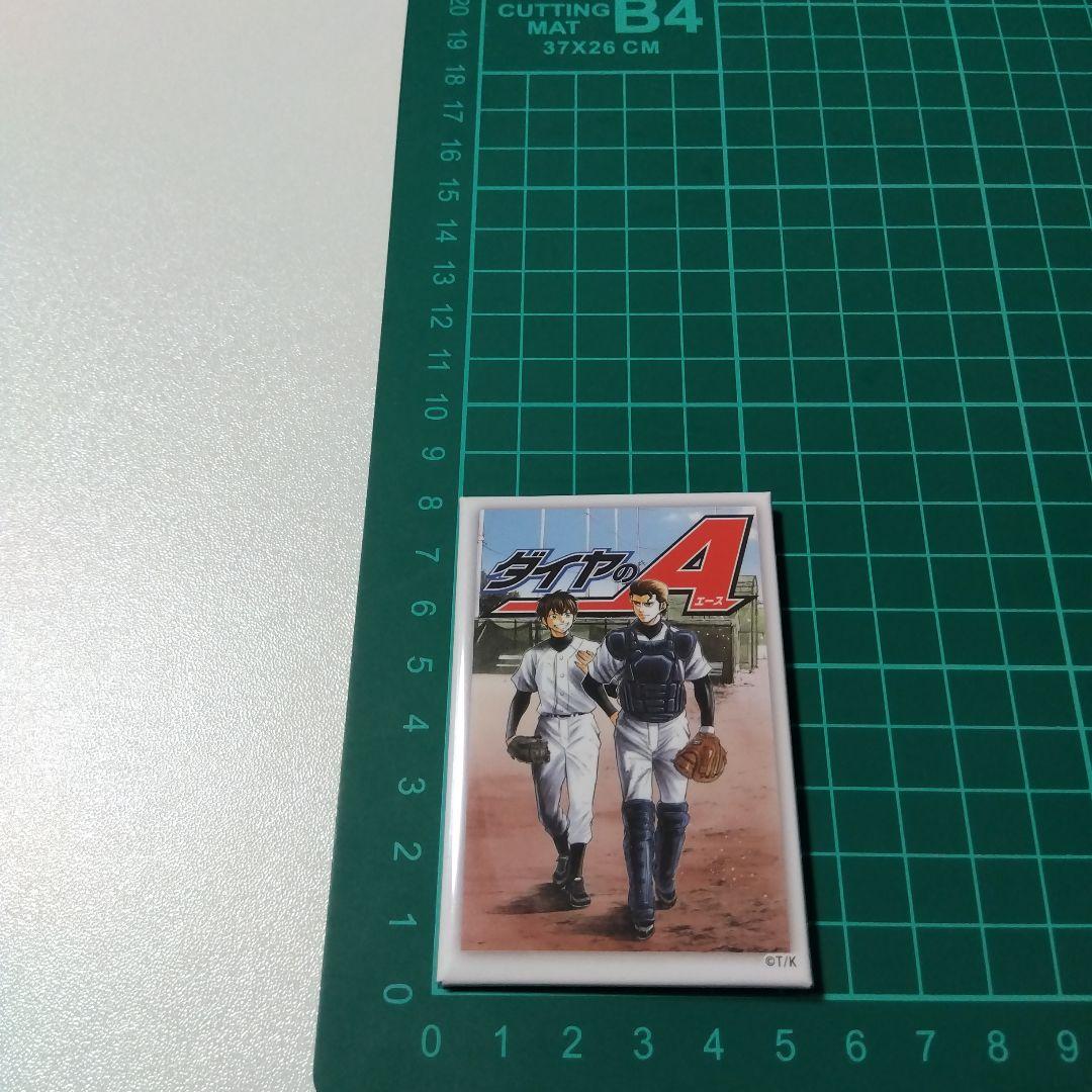 【ダイヤのＡ】沢村＆クリス ファンクラブ FC トレーディング スクエア缶バッジ