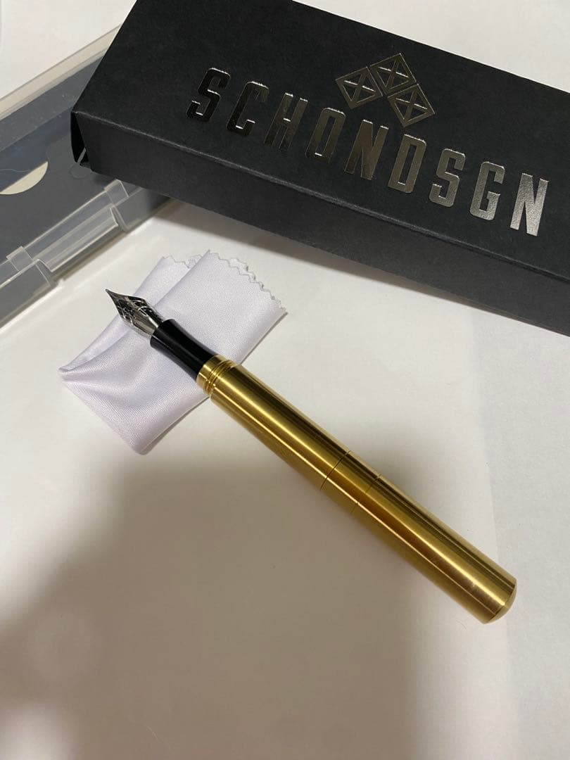 SCHONDSGN ショーンデザイン 万年筆 ポケットシックスブラス　ラスト1点