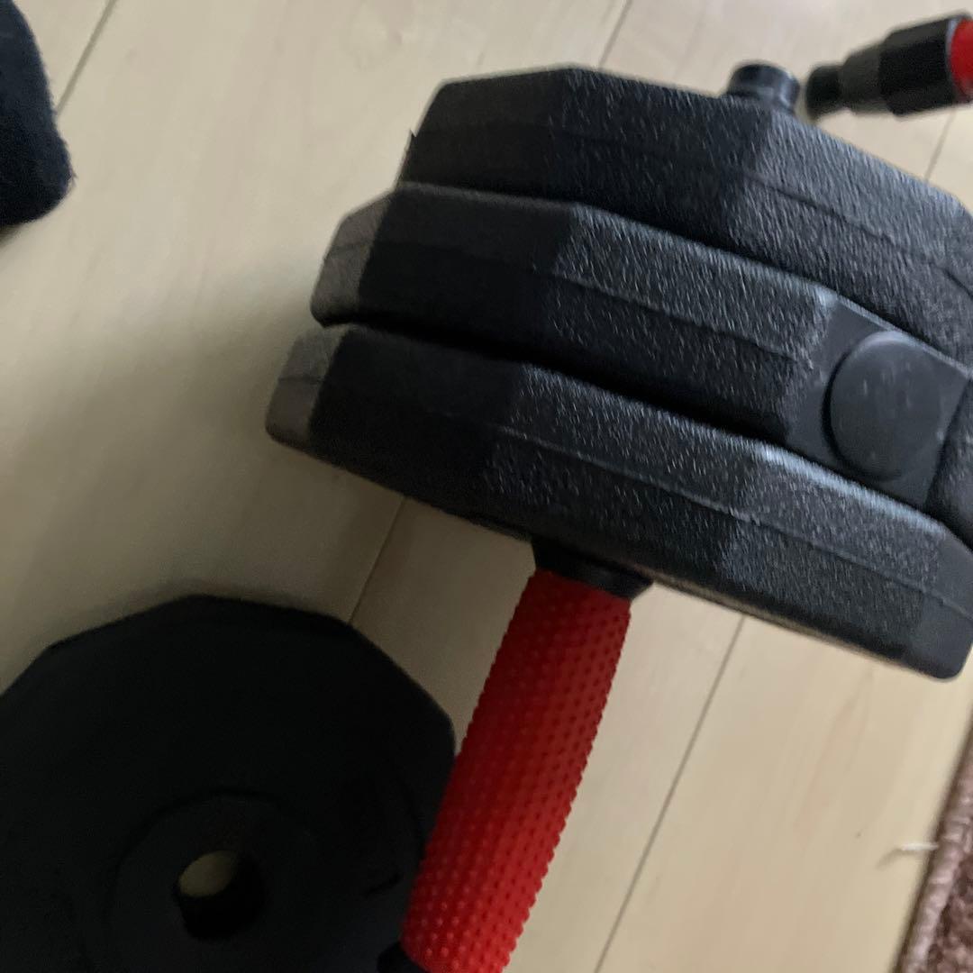 可変式バーベル ラバーグリップ付き腹筋ローラー