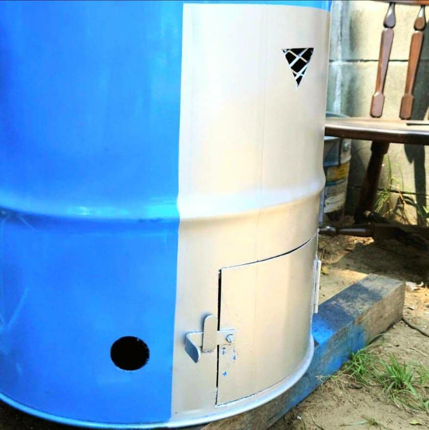 ドラム缶焼却炉 購入前に 説明文を 読みコメントください　よろしくお願いします