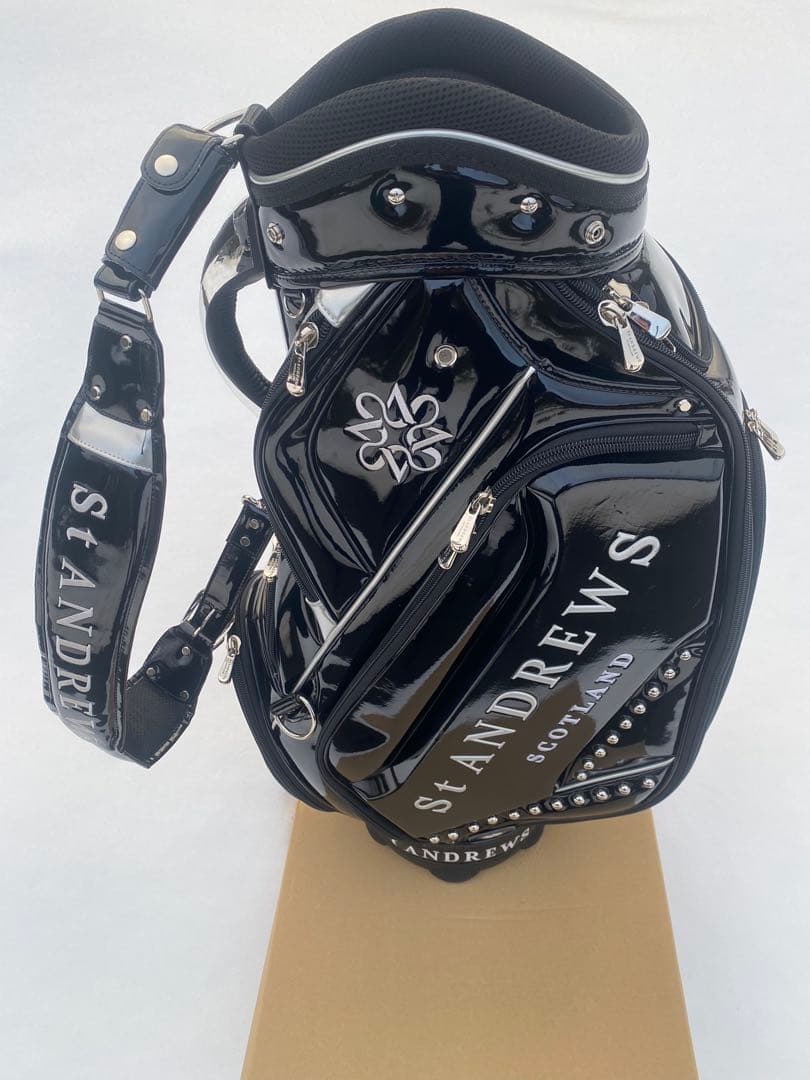 St Andrews 黒 キャディバッグ スコットランド