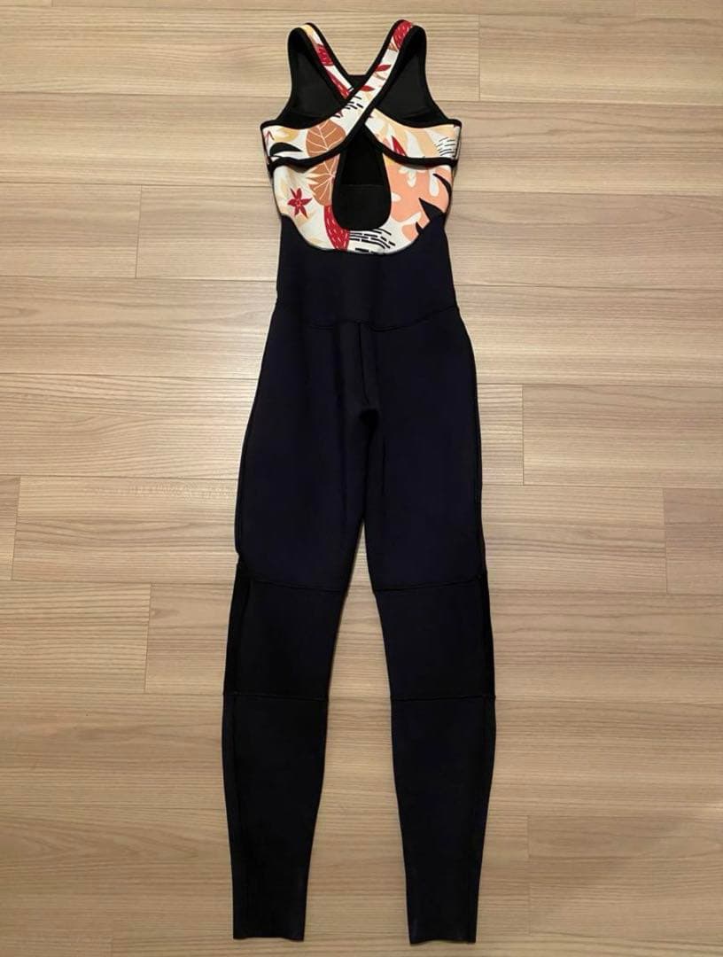 【美品】ROXYロキシー ウェットスーツ ロングジョン M 黒