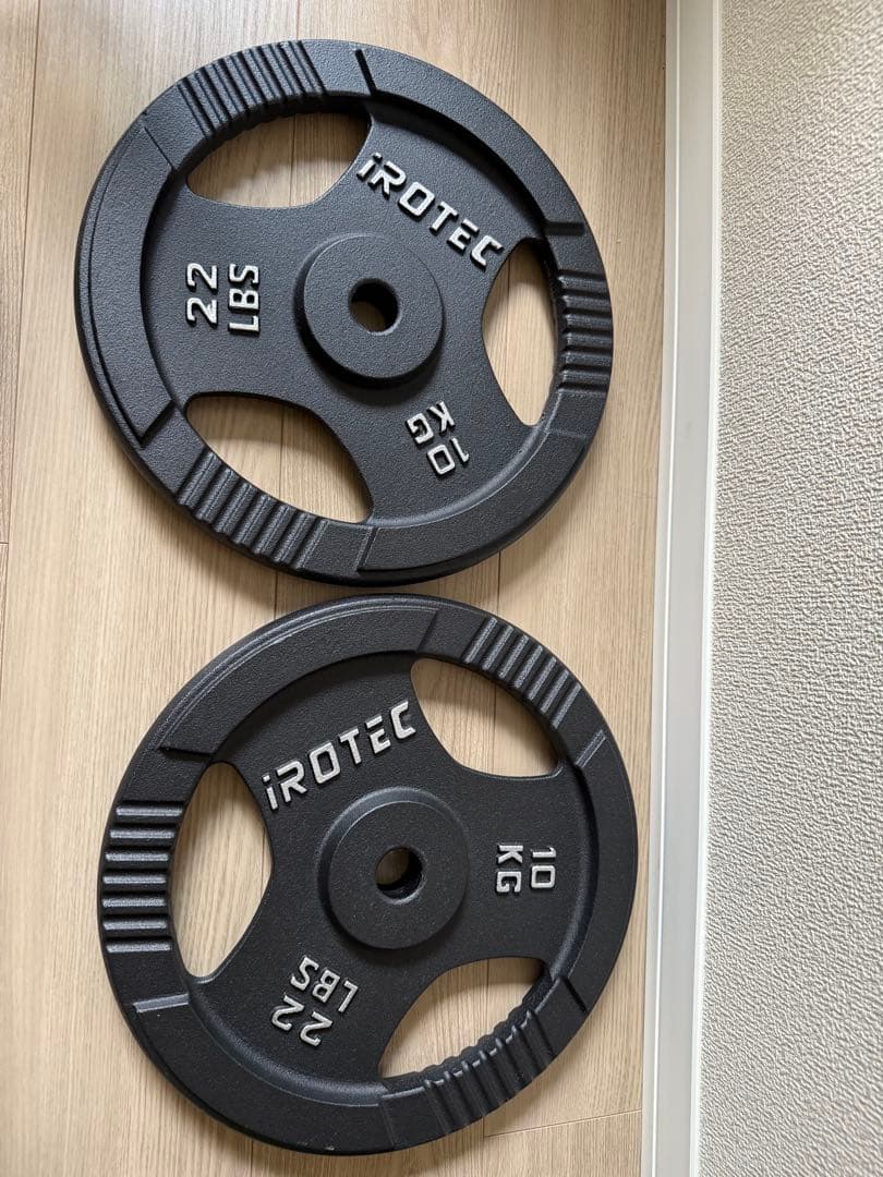 iROTEC ダンベルプレート 10 kg 2セット