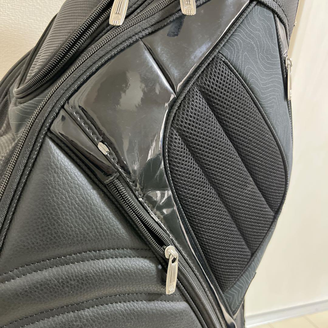 adidas アディダス キャディバッグ ゴルフ ブラック ヘッドカバー付き