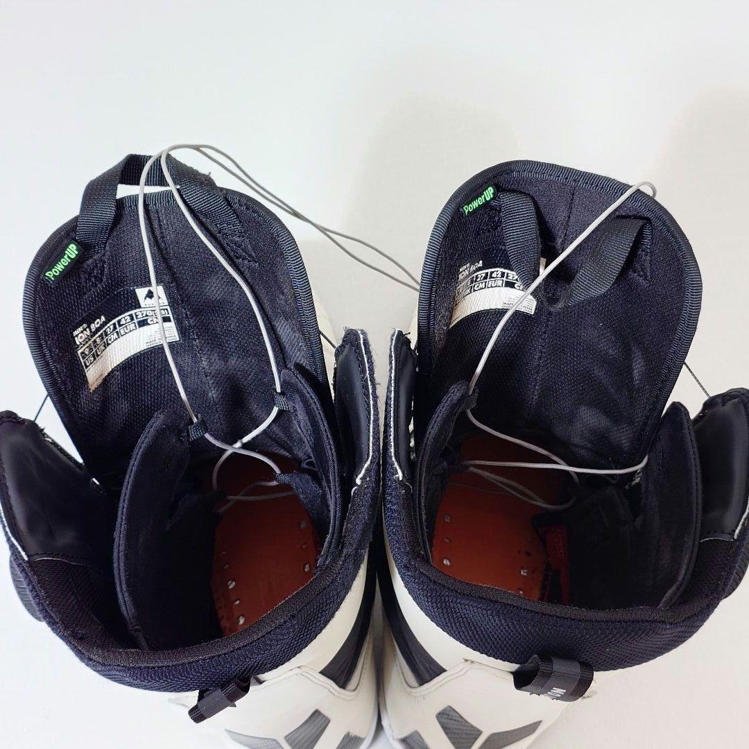24年BURTONバートンion boaアイオンボア27cm白スノーボードブーツ