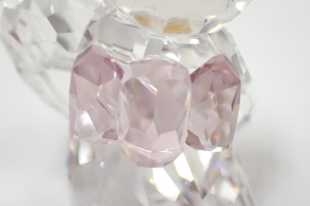 4/未使用品 スワロフスキー クリスベア クミコ 扇子 着物 日本舞踊 置物