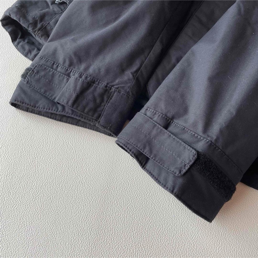 5481【美品】バートン　ジャケット メンズ 中綿入り 無地 黒 サーモライト