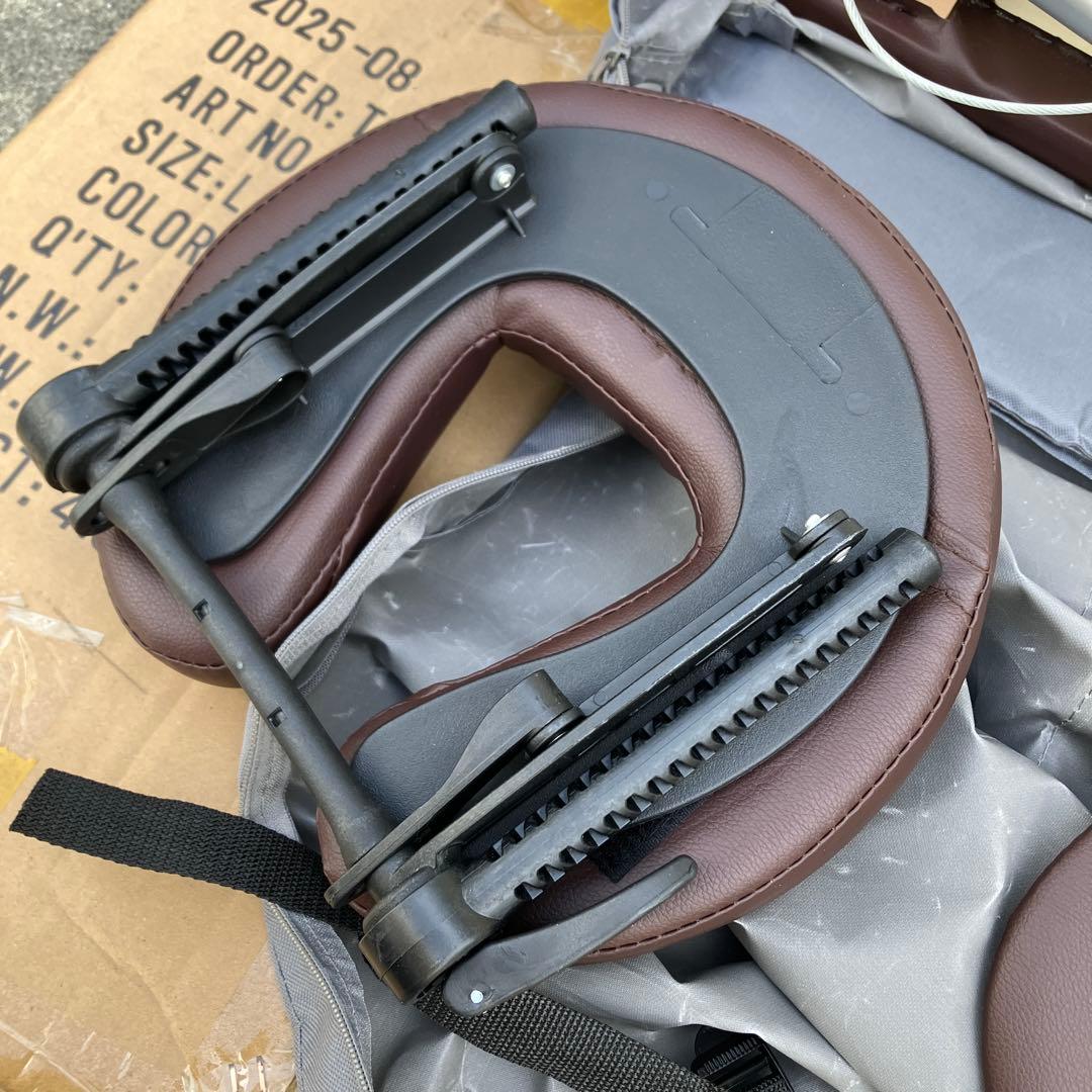 セブンビューティ　折りたたみ式マッサージテーブル　ブラウン