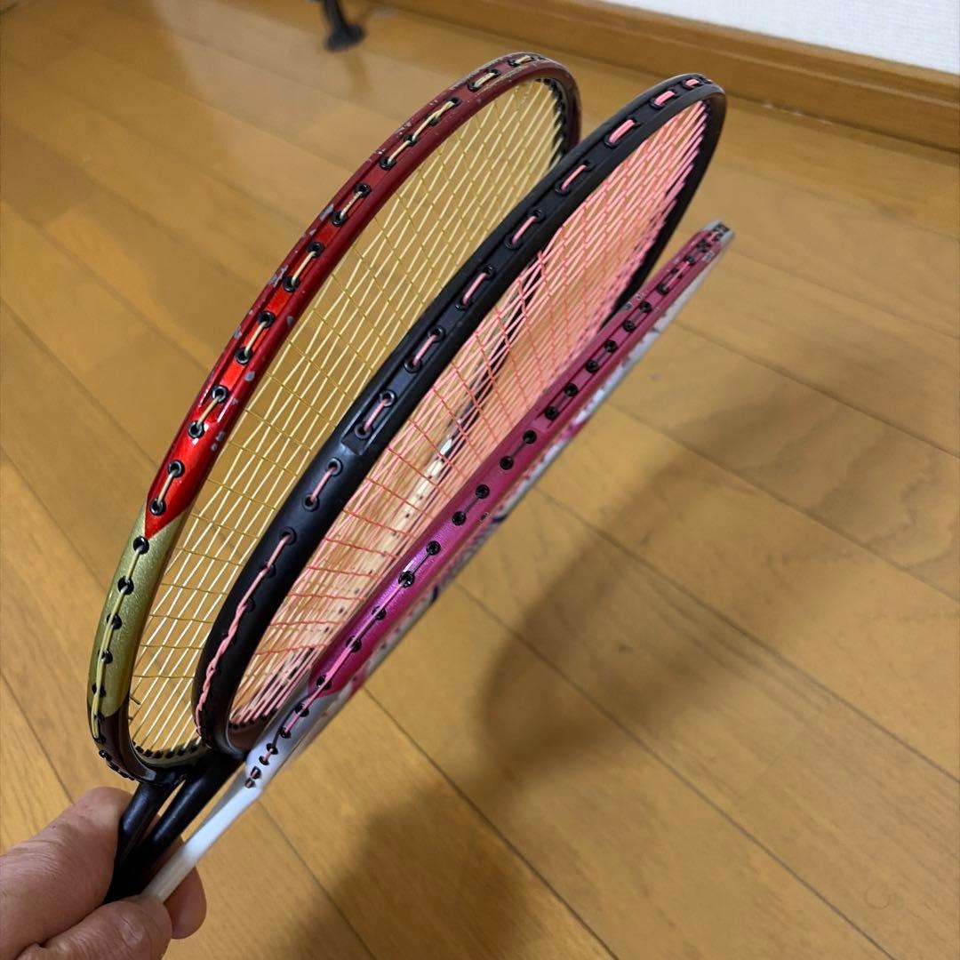 バドミントンラケット 3本セット Carbonex ヨネックス