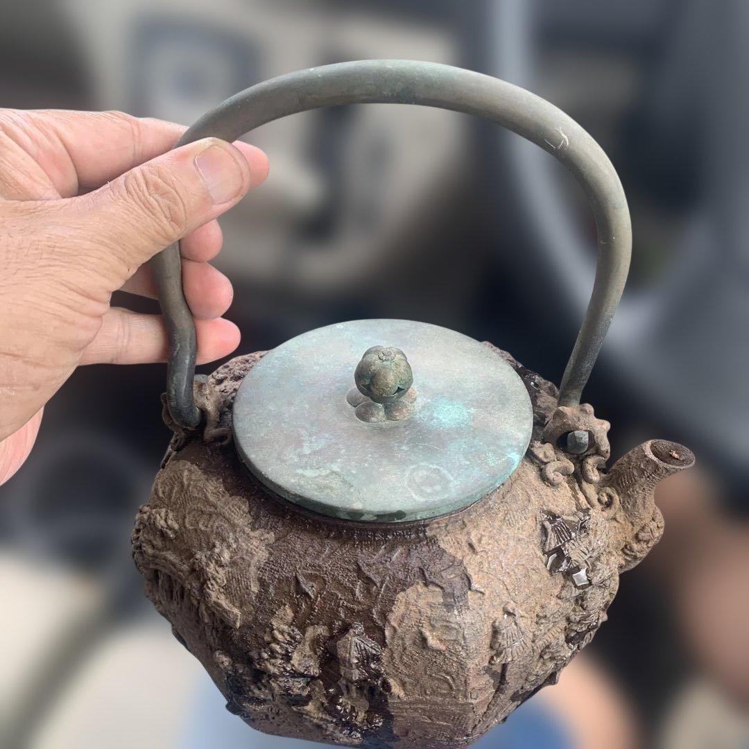 鉄瓶　日本亀文