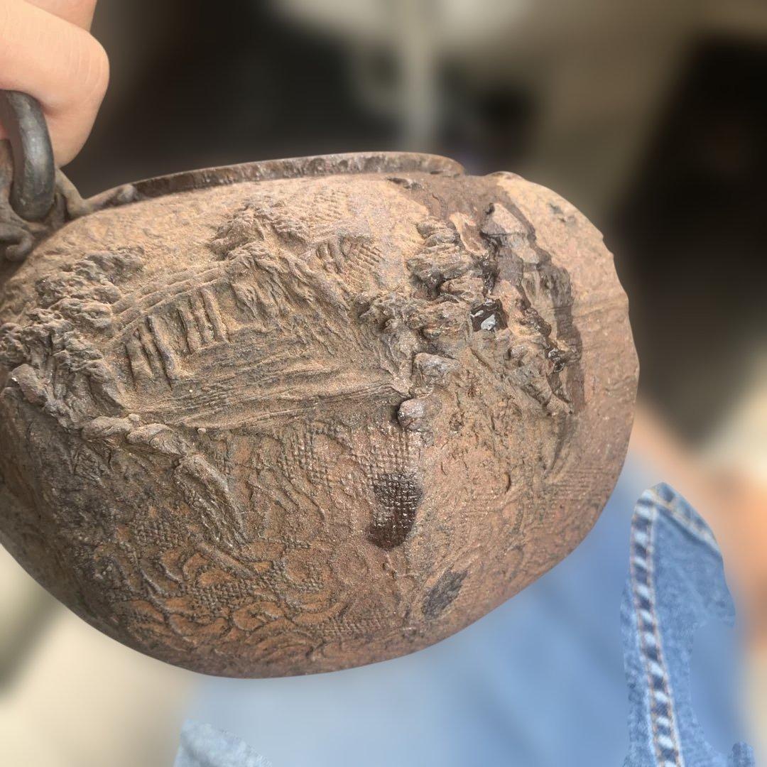 鉄瓶　日本亀文