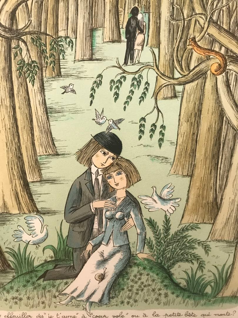 ペイネ　「心を開いて」　リトグラフ　直筆サイン・エディション有り